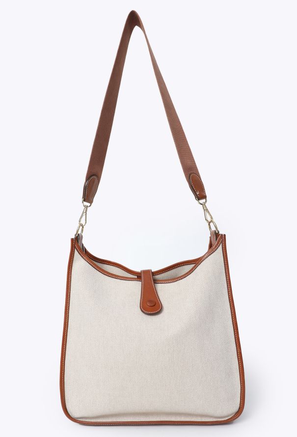 Hermès Vintage Barenia & Toile H Évelyne 33 - 4