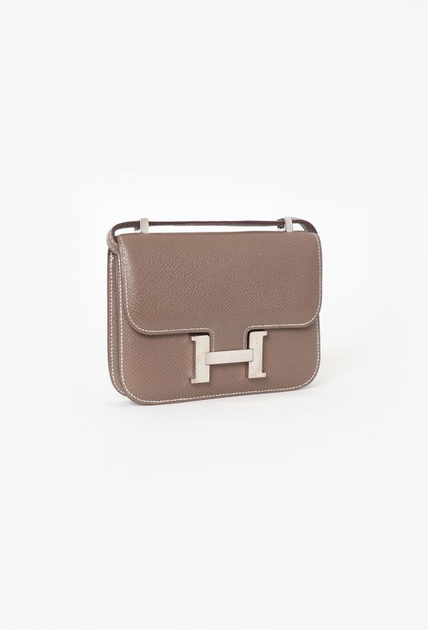 Hermès Etoupe Epsom Micro Constance - 3 Hermès Etoupe Epsom Micro Constance - 3