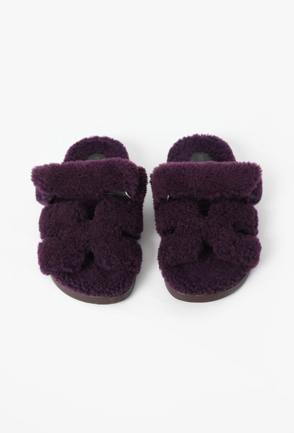 Hermès 2024 Shearling Chypre Sandals - 2