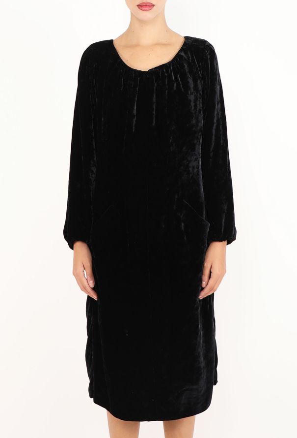 Saint Laurent Vintage Velvet Boat-neck Dress - 3
