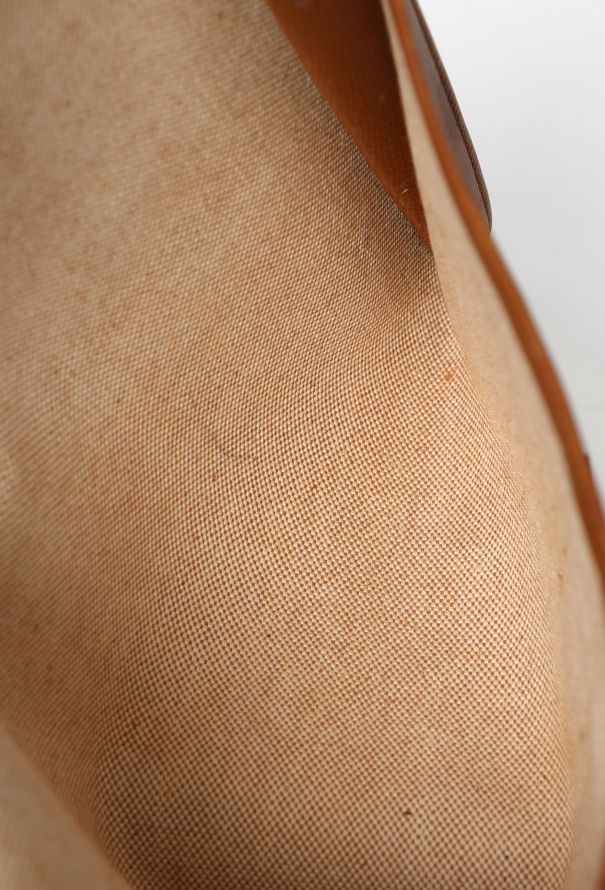 Hermès Vintage Toile H & Gold Courchevel Jige Clutch - 12