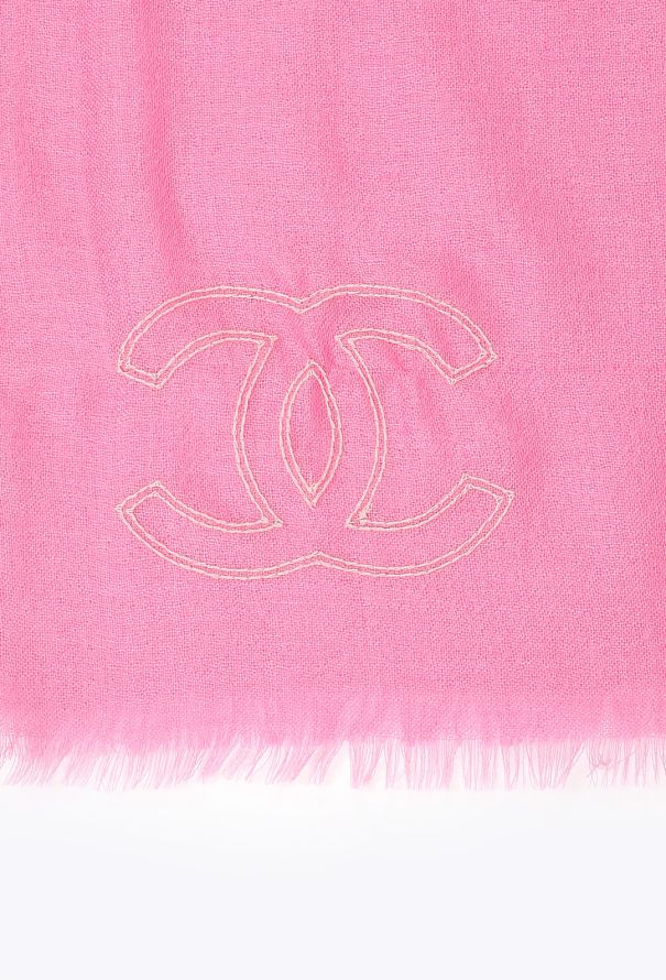 Chanel Tonal 'CC' Cashmere Scarf - 10