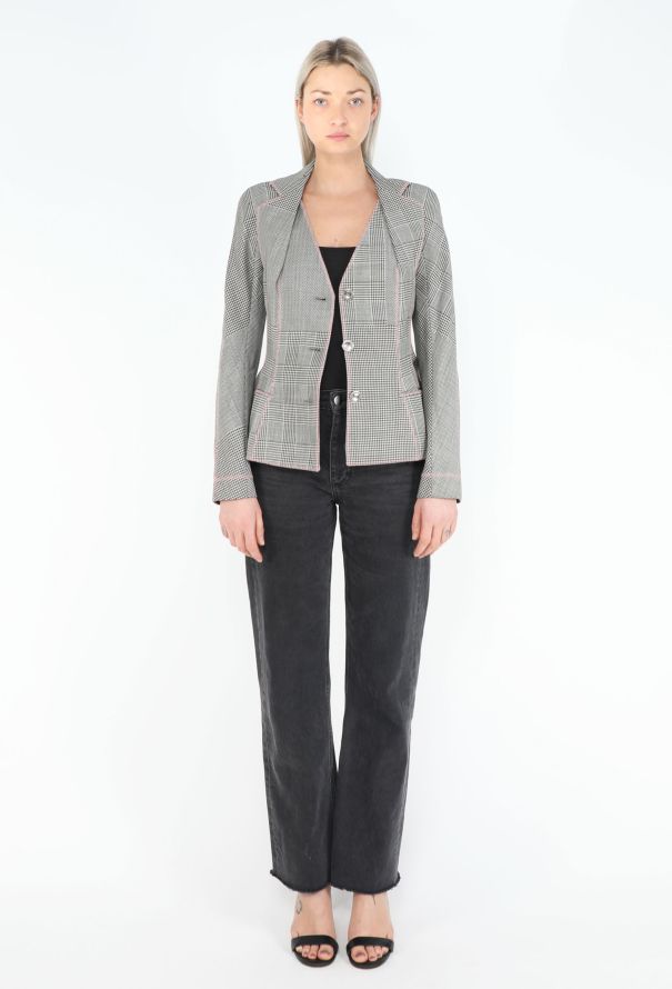Dior 2005 Houndstooth Bar Jacket - 3