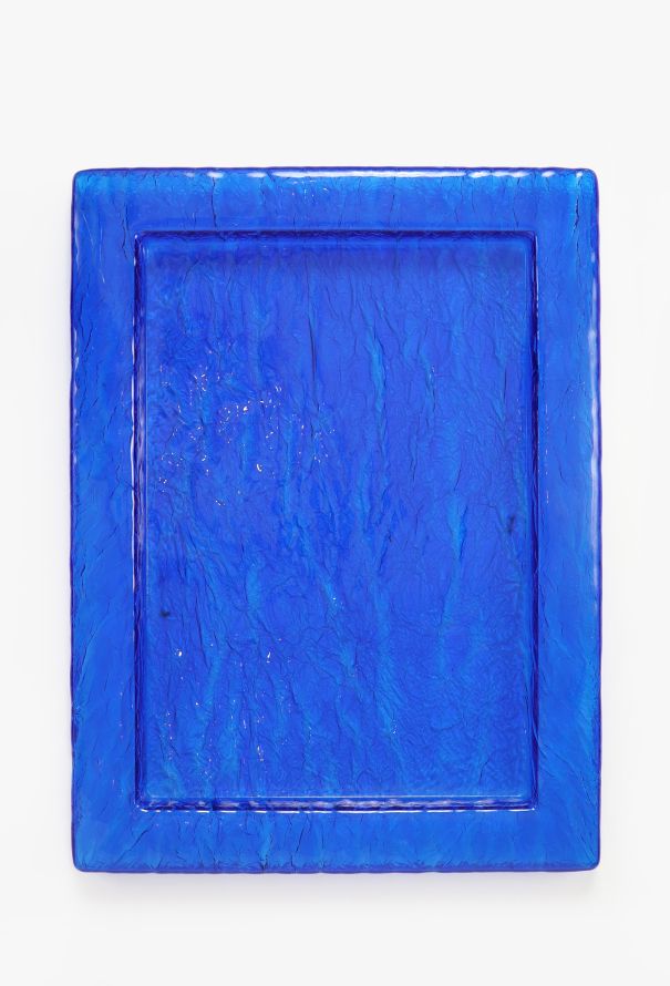 Vintage Objects & Decor 1960s Cobalt Ice Bucket & Serving Tray - 3