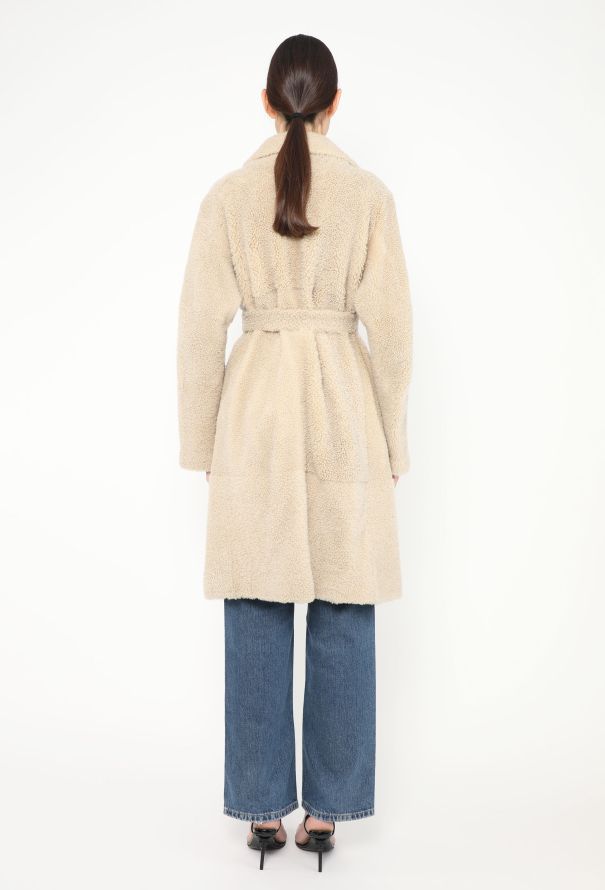 Céline Teddy Shearling Belted Coat - 6 Céline Teddy Shearling Belted Coat - 6