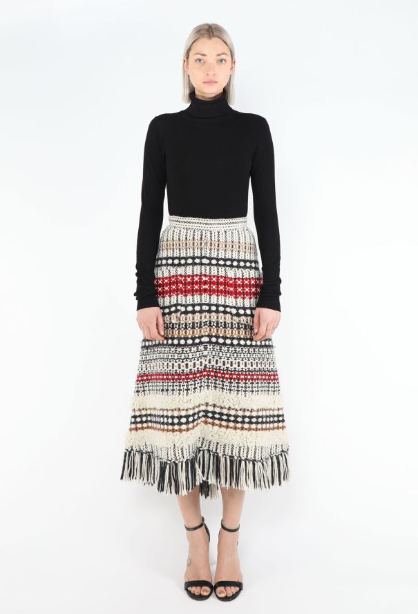 Chanel Pre-Fall 2014 Paris-Dallas Fringe Skirt - 1