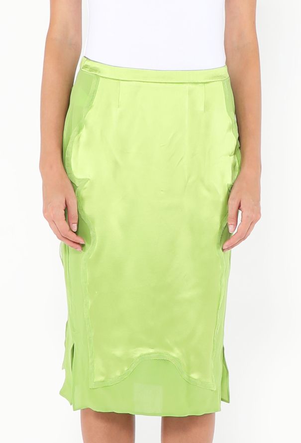 Saint Laurent Rare F/W 2004 Charmeuse Skirt - 2 Saint Laurent Rare F/W 2004 Charmeuse Skirt - 2