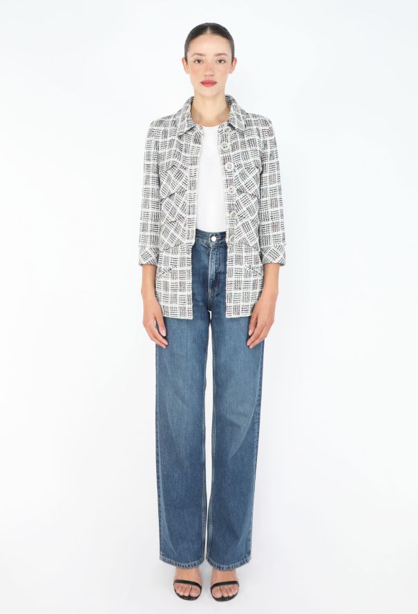 Chanel Iridescent Pleated Tweed Jacket, S/S 2018 - 5