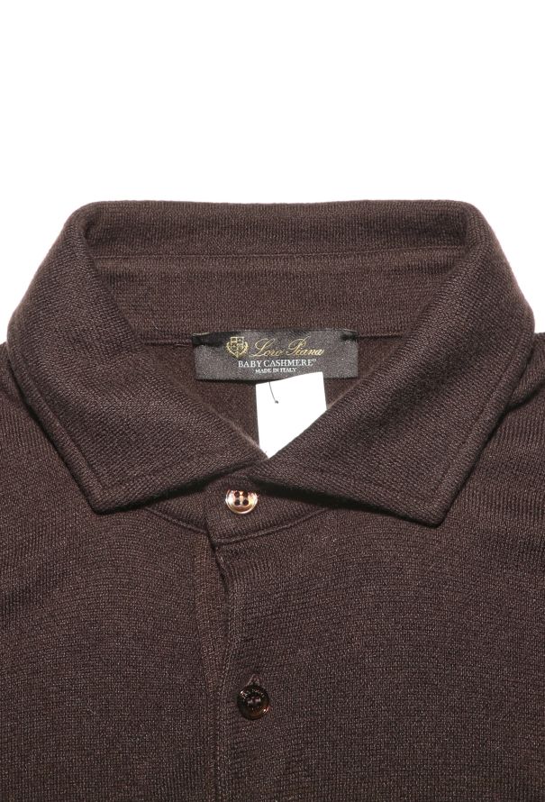 Loro Piana Baby Cashmere Polo Sweater - 5