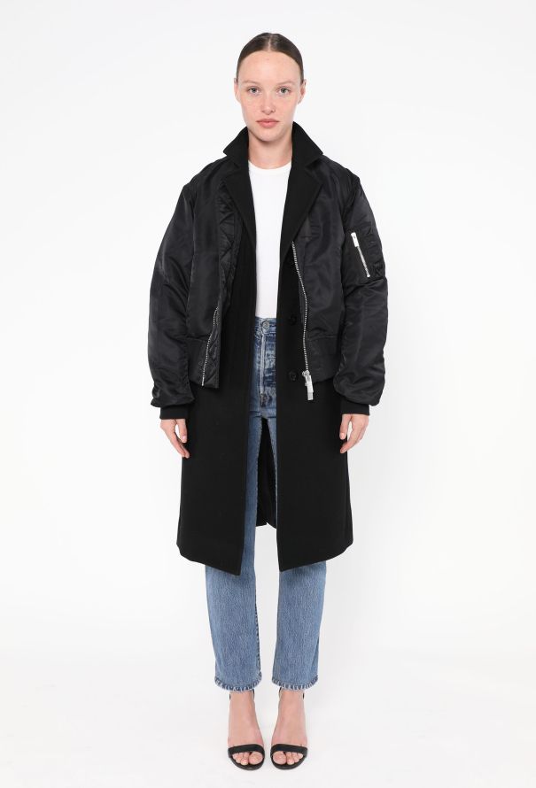 Sacai 2019 Layered Bomber Coat - 1