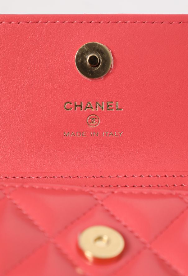 Chanel Coral Mini Wallet on Chain - 13