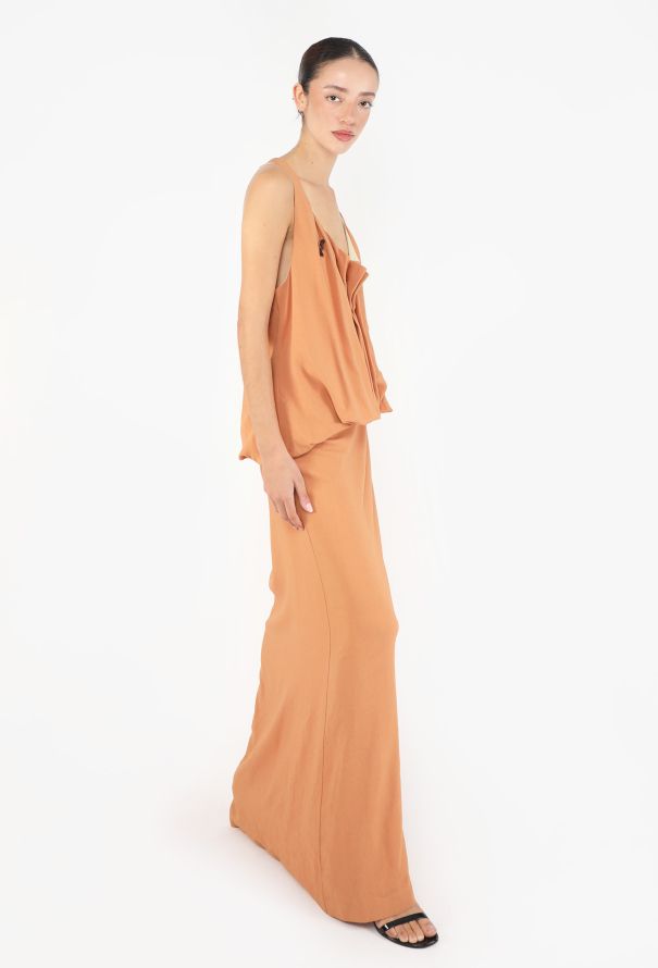 Jean Paul Gaultier S/S 1999 Draped Cowl Neck Gown - 3