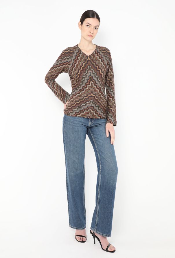 Missoni Chevron Bell Sleeve Top - 3 Missoni Chevron Bell Sleeve Top - 3
