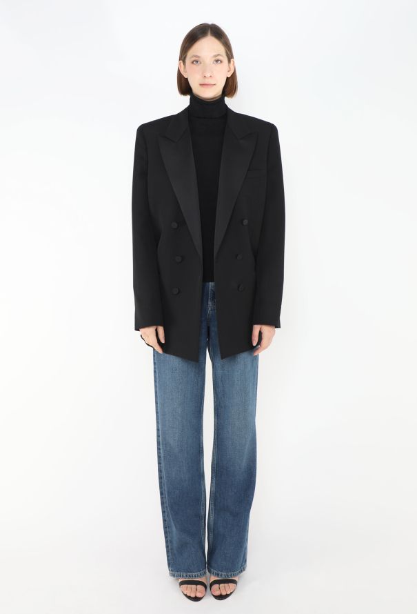 Saint Laurent Pre-Fall 2022 Smoking Tuxedo Blazer - 5