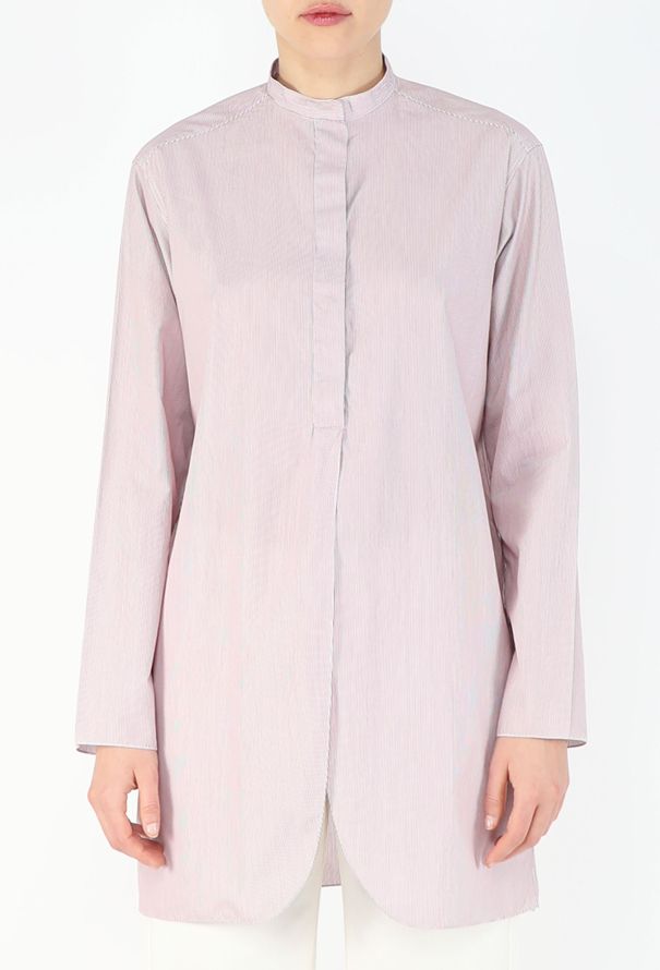 The Row 2022 Collarless Cotton Tunic - 3