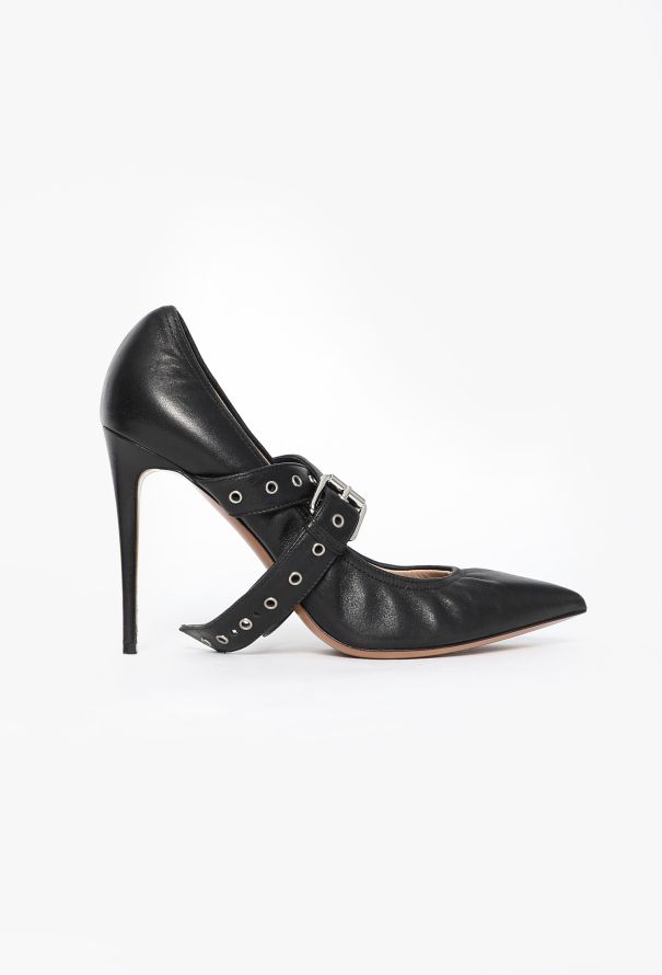 Valentino Eyelet Leather Stilettos - 1