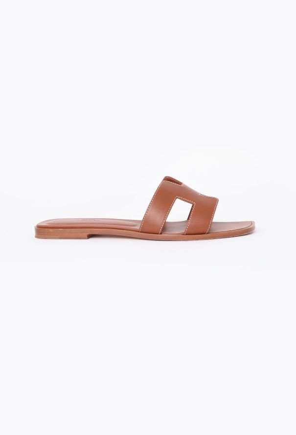 Hermès Oran Calfskin Sandals - 1