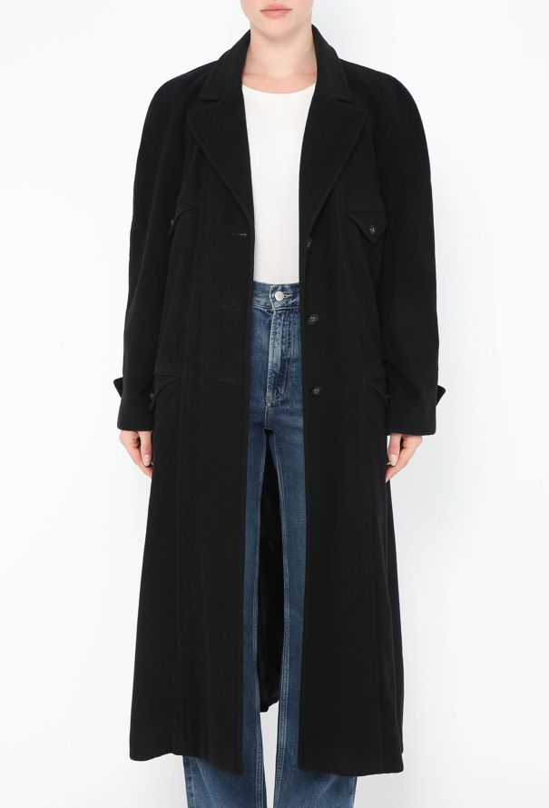 Chanel 1997 Belted Cashmere 'CC' Coat - 3