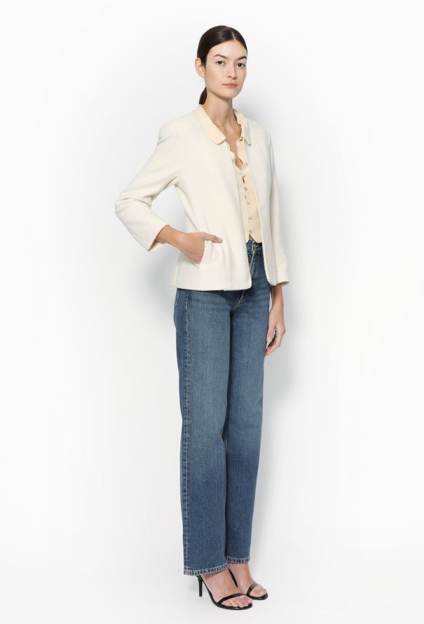 Chanel S/S 1998 Bouclé Silk 'CC' Jacket - 4