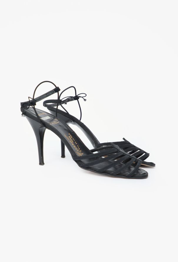 Chanel '90s Massaro Couture Strappy Sandals - 4