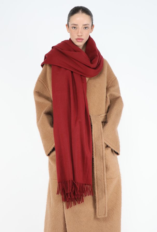 Hermès Felted Cashmere Fringe Shawl - 1