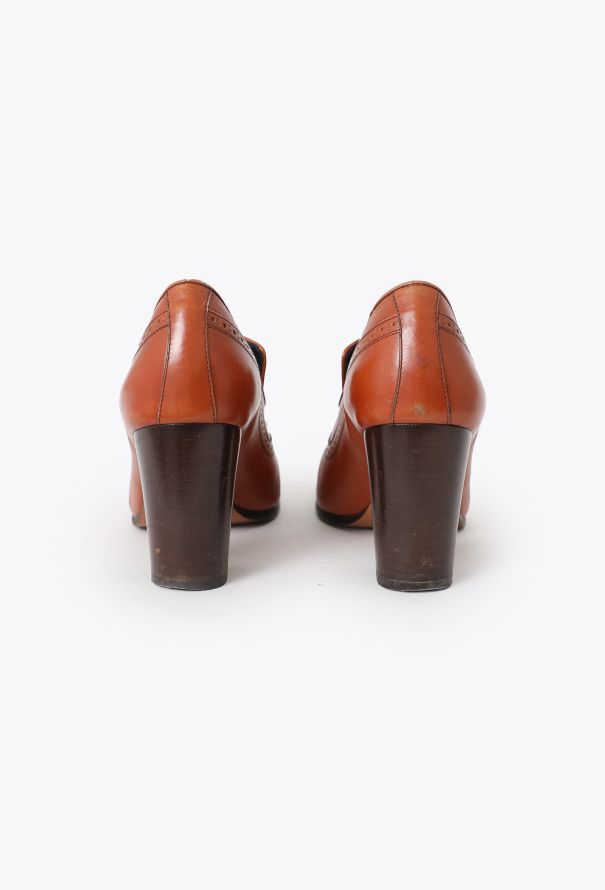 Céline Perforated Leather Loafers - 4