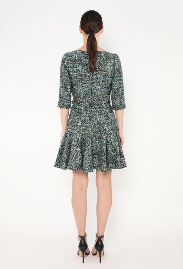 Dolce & Gabbana Tweed Belted Babydoll Dress - 4 Dolce & Gabbana Tweed Belted Babydoll Dress - 4