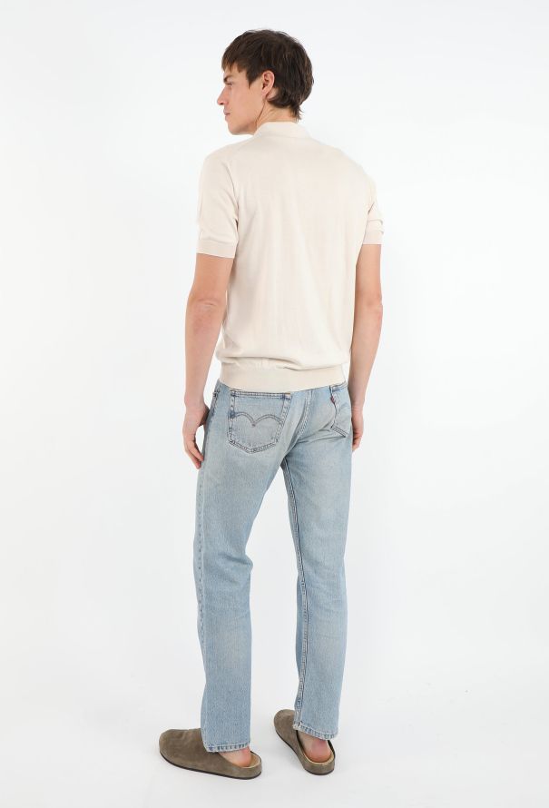 Prada Collared Silk Polo Top - 3