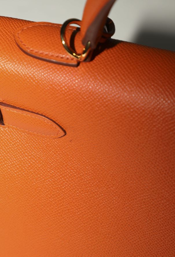 Hermès Orange H Epsom Kelly Sellier 32 - 14 Hermès Orange H Epsom Kelly Sellier 32 - 14
