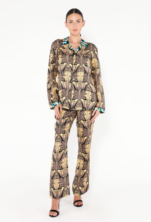 Prada Resort 2010 Silk Pajama Ensemble - 1