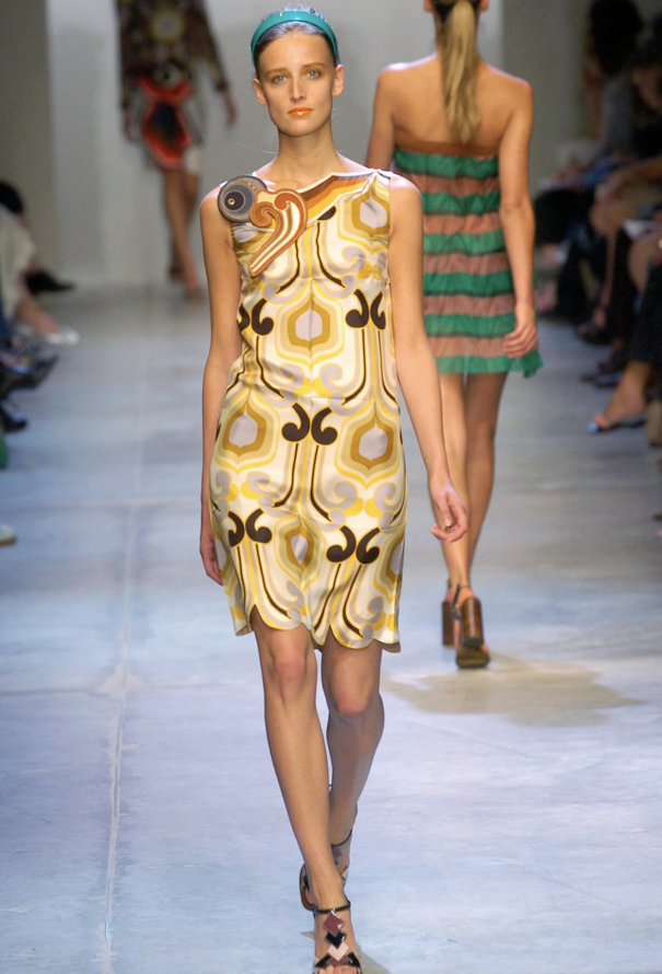 Miu Miu S/S 2005 Silk Printed Dress - 2