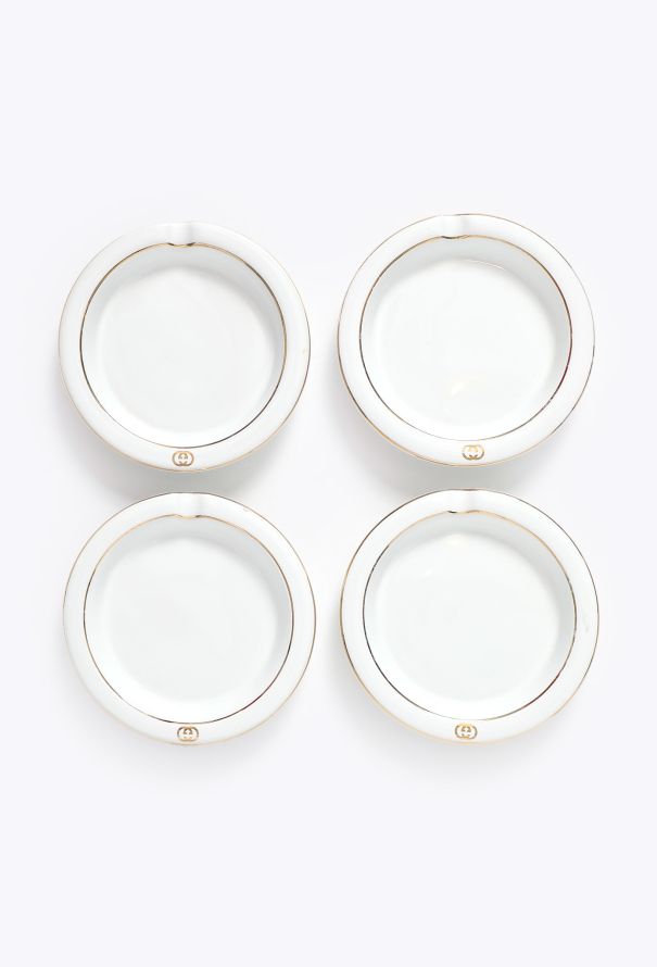 Gucci '70s Porcelain 4-piece Ashtray Set - 1