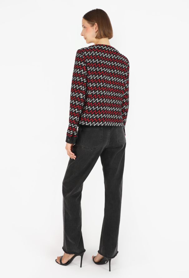 Chanel Tweed Chevron Jacket, 2015 - 5