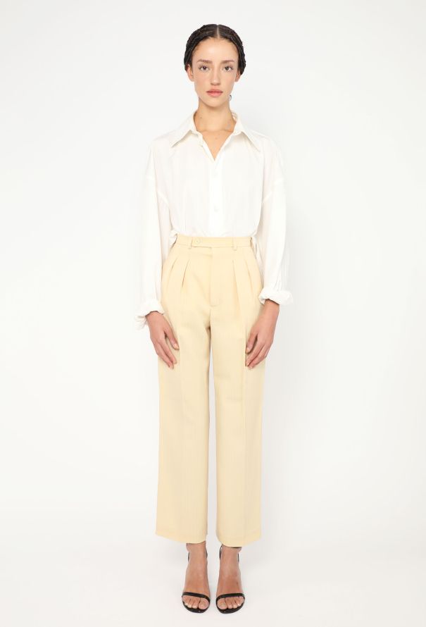 Saint Laurent '70s Pleated Twill Trousers - 2 Saint Laurent '70s Pleated Twill Trousers - 2