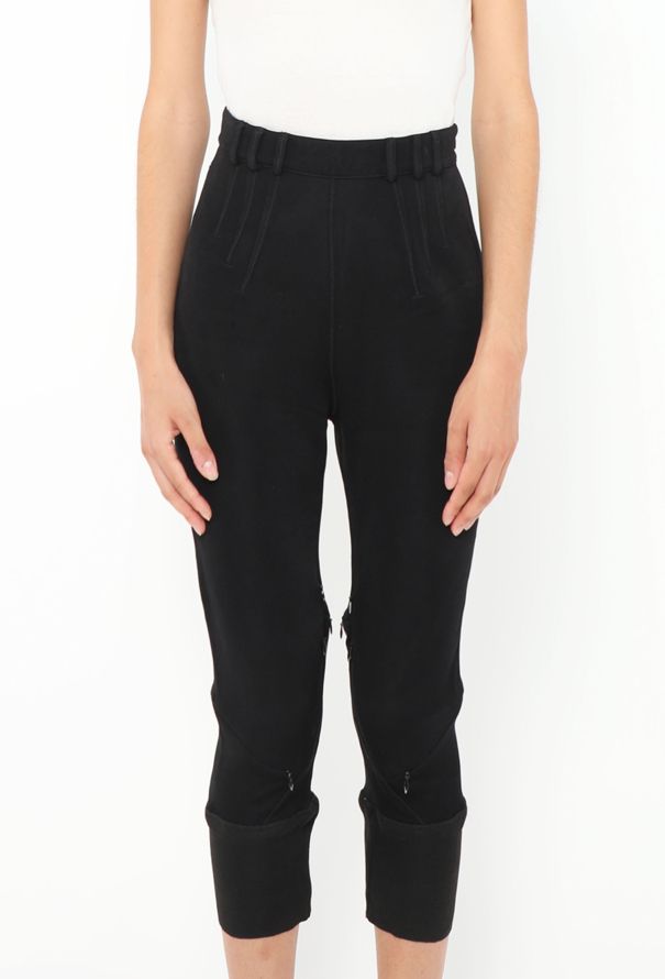Balenciaga Iconic S/S 2003 Stitched Zipper Leggings - 3