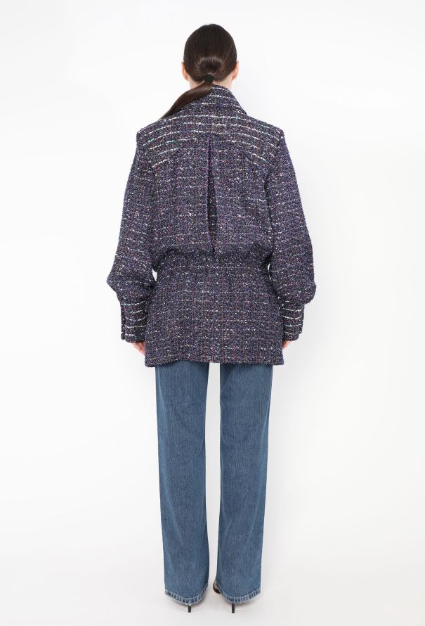 Chanel STUNNING F/W 2018 Iridescent Tweed Jacket - 5