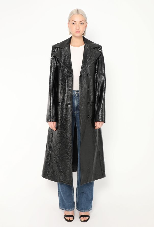 Courrèges 2024 Vinyl Buckle Trench Coat - 2 Courrèges 2024 Vinyl Buckle Trench Coat - 2