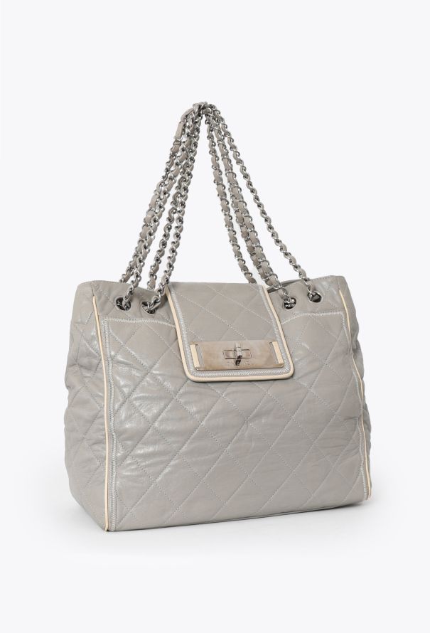 Chanel Grey Small East West Reissue Tote Bag - 3