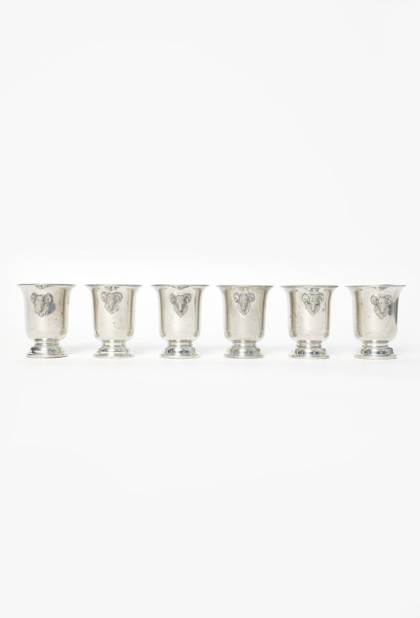 Dior 1960s Gabriella Crespi Ram Shot Glasses - 1