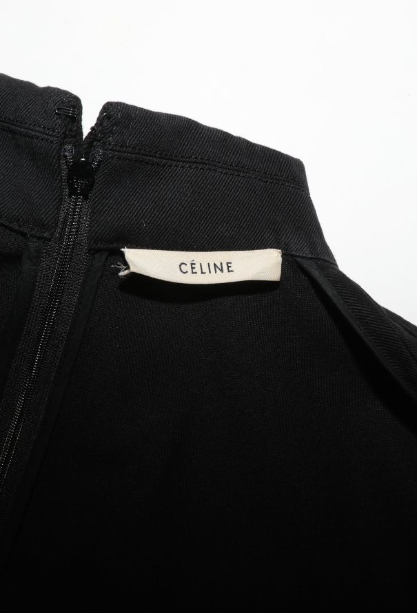 Céline 2016 Contrast Button Shift Dress - 5