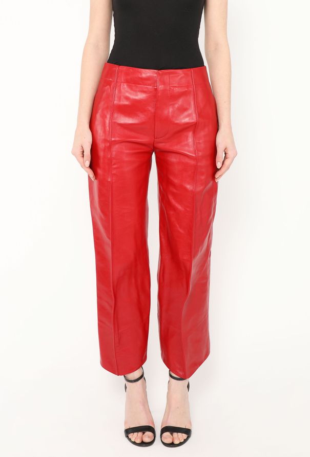 Bottega Veneta F/W 2022 Cropped Leather Trousers - 4 Bottega Veneta F/W 2022 Cropped Leather Trousers - 4