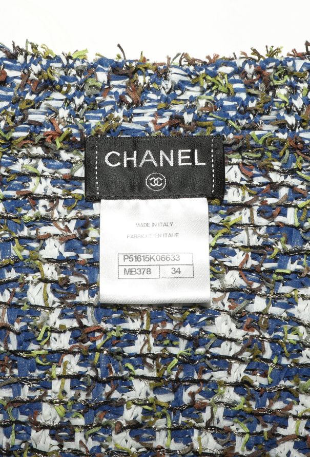 Chanel Frayed Lamé Tweed Bolero - 5 Chanel Frayed Lamé Tweed Bolero - 5