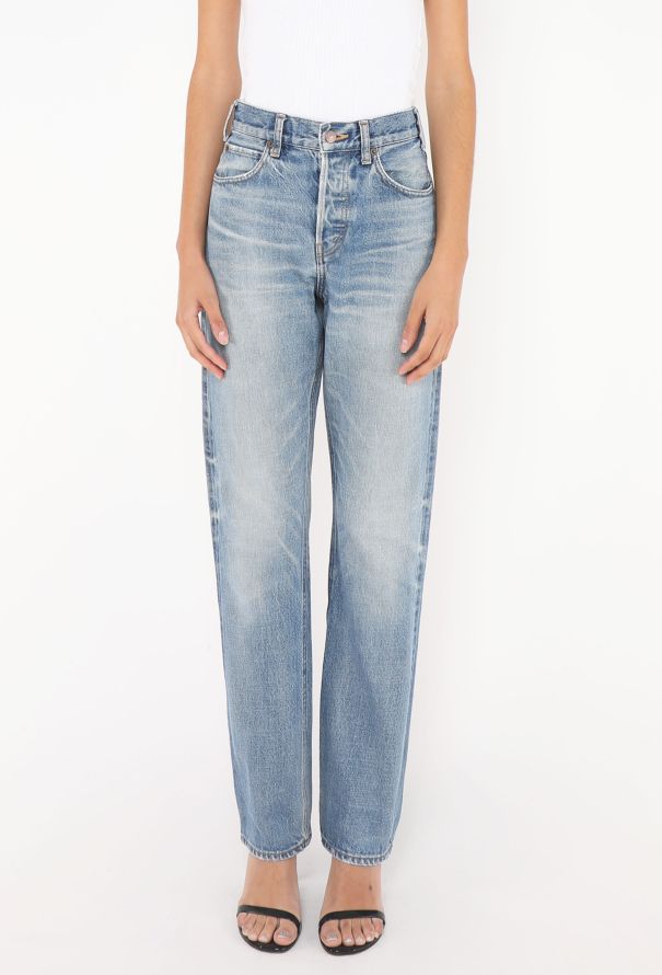 Céline Tapered Stone-Washed Jeans - 2