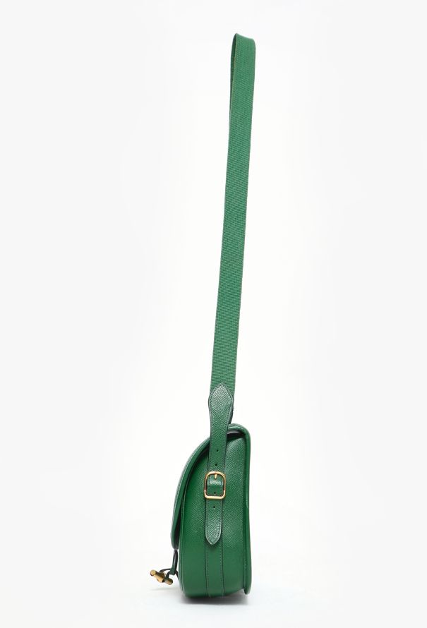 Hermès Vintage Green Bamboo Duffle Bag - 3