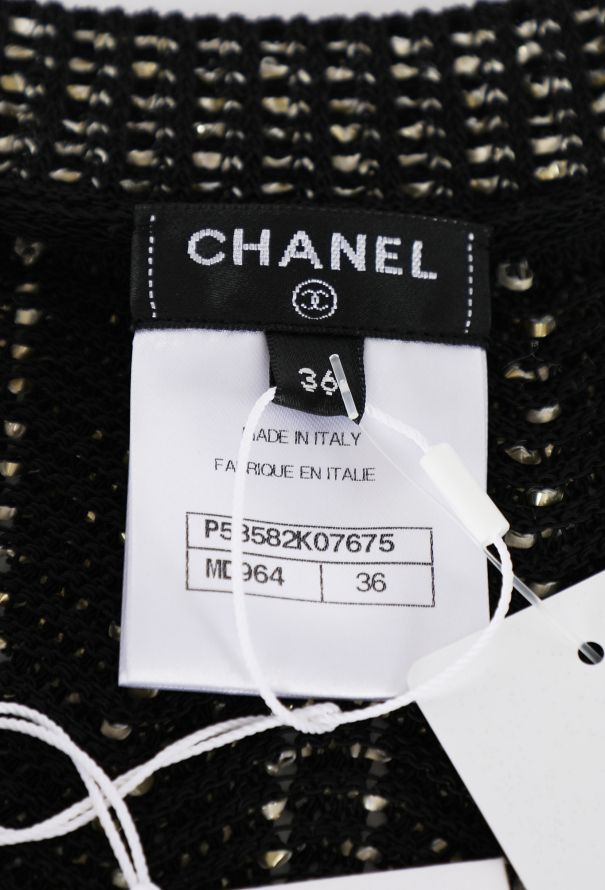 Chanel Metallic Crochet Dress & Cardigan Ensemble, 2018 - 8