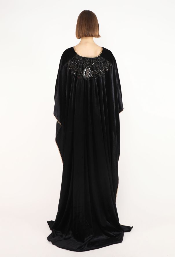 Bill Gibb Byzantine Embellished Velvet Kaftan, 1976 - 7