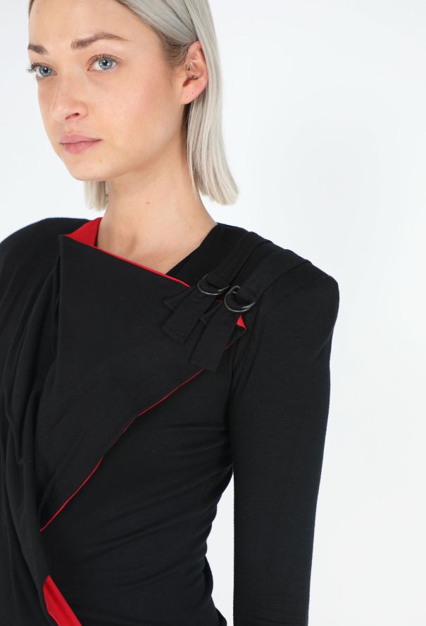 Balenciaga F/W 2000 Le Dix Wrap Buckled T-Shirt - 4