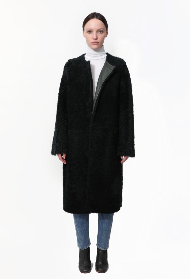 Céline Classic Shearling Belted Coat - 4 Céline Classic Shearling Belted Coat - 4