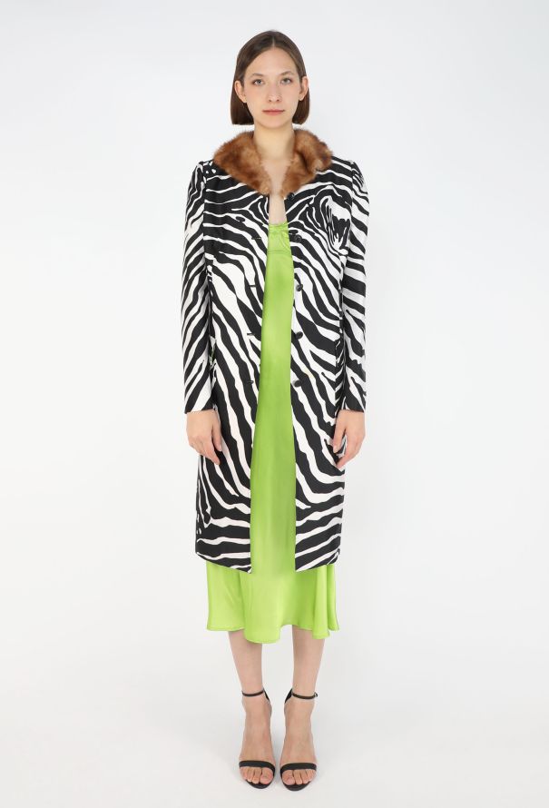 Dolce & Gabbana Mink Fur Trim Slip Ensemble, 1997 - 4