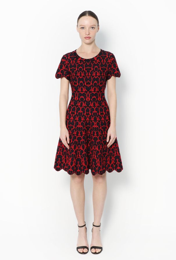 Alaïa Flared Jacquard Dress - 1